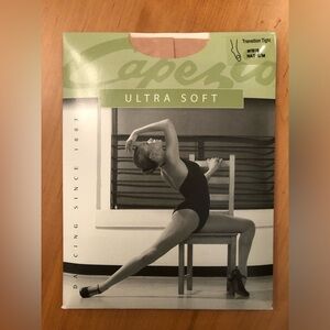 Capezio Transition Tights Ultra Soft, Natural color, size S/M #1816 tan beige